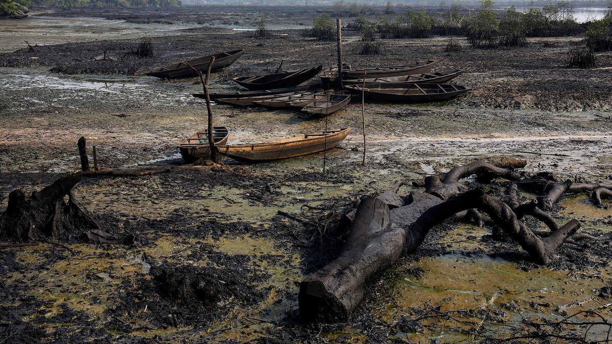 Fotky z krajiny zničené ropou. Delta Nigeru na černém zlatě nezbohatla